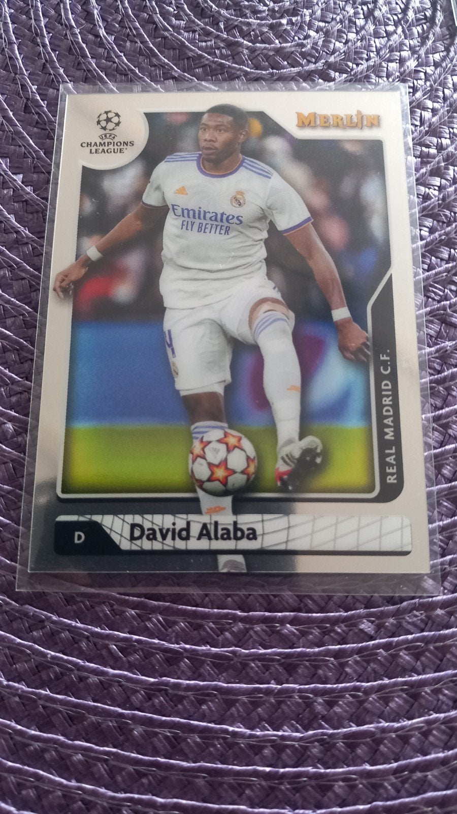 David Alaba Merlin Champions League Spelerskaart, Ophalen of Verzenden