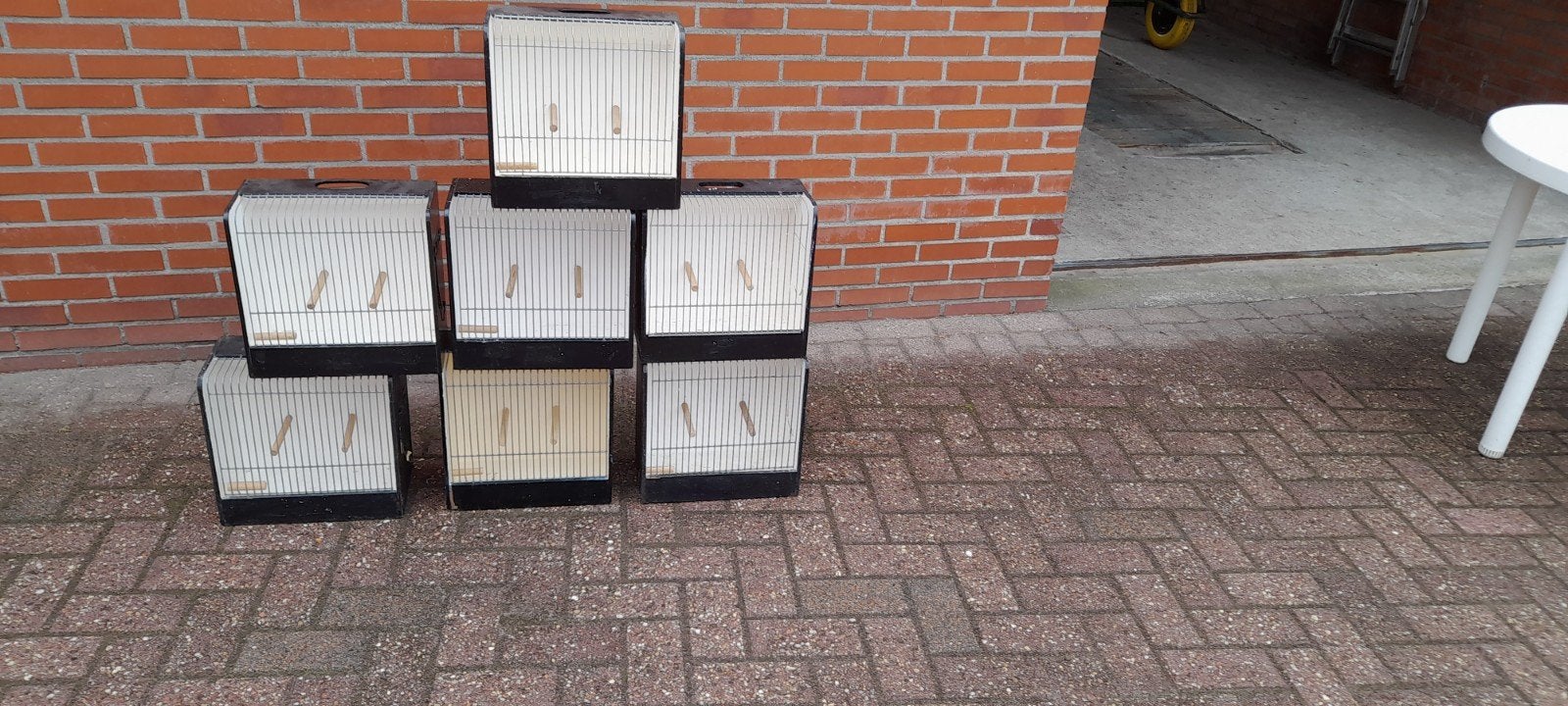 tentoonstellingskooien voor tropen en grote parkieten, Dieren en Toebehoren, Vogels | Hokken en Kooien, Ophalen of Verzenden, Hout