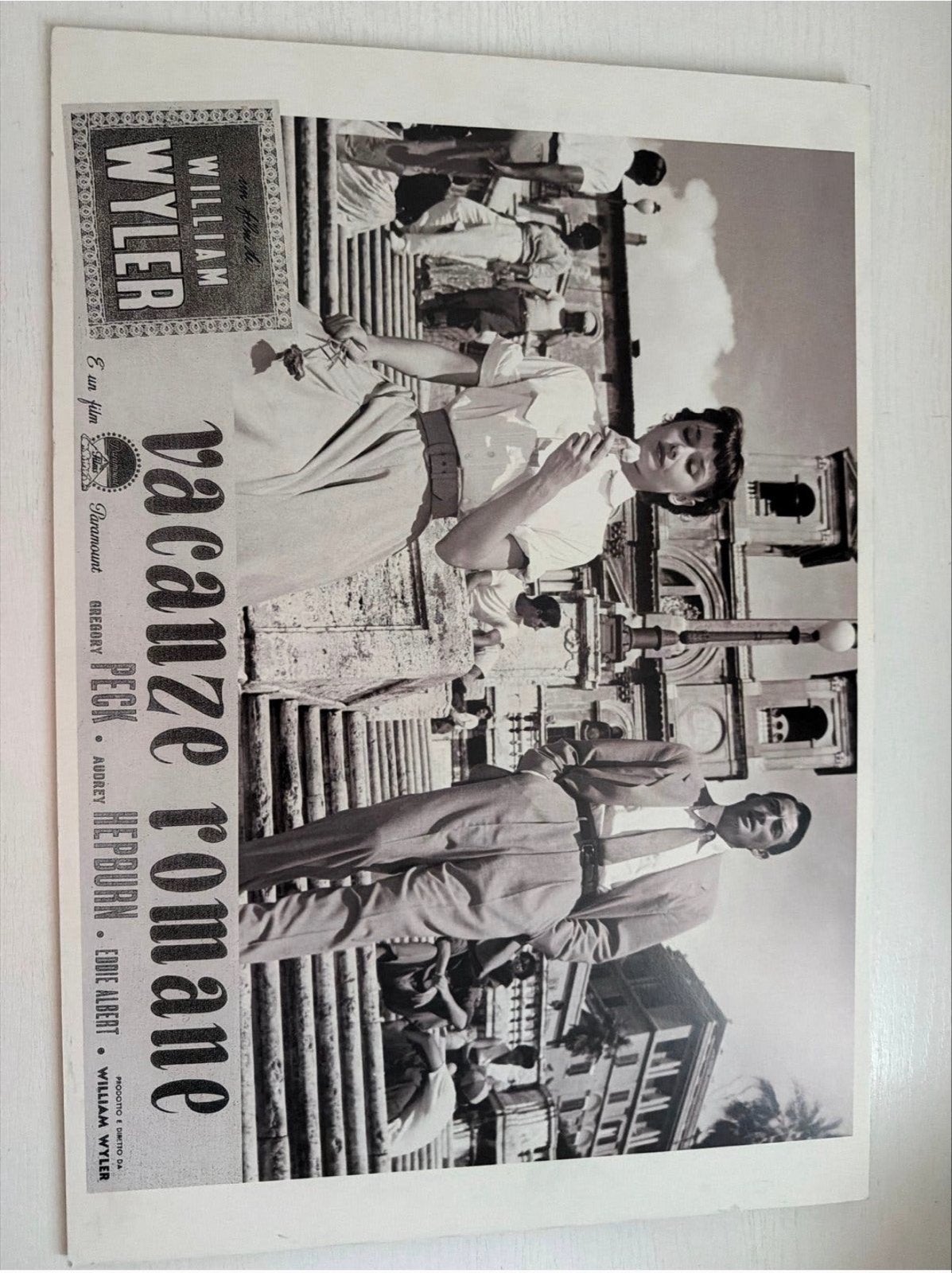 Vintage poster: Roman Holiday (Vacanze Romane), Ophalen, A1 t/m A3, Film en Tv, Rechthoekig Staand