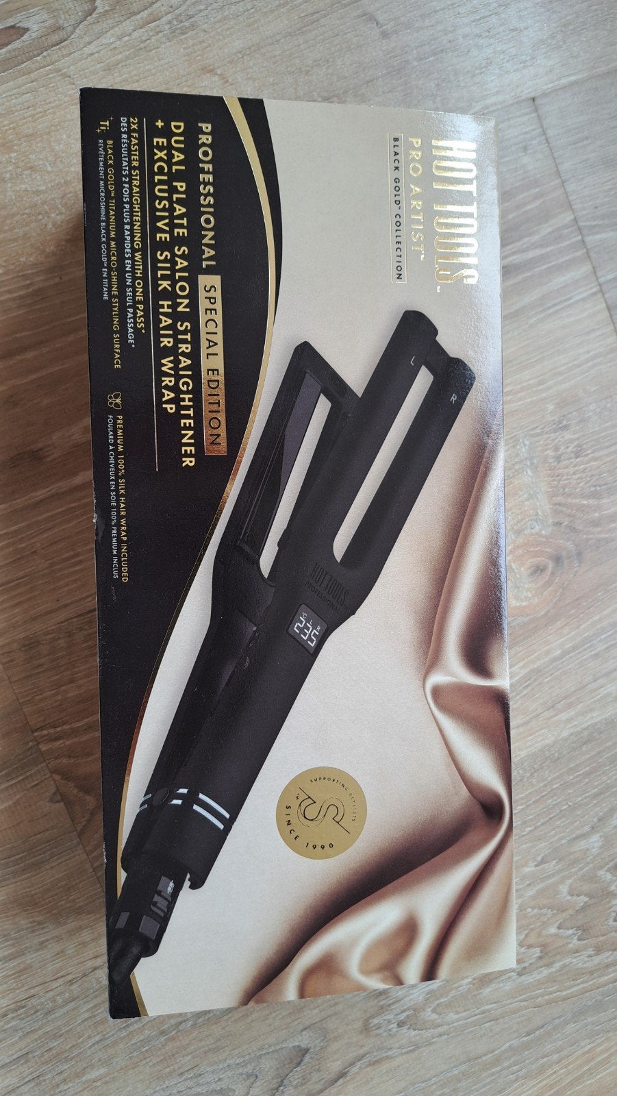 Hot Tools Pro Artist Dual Plate Stijltang  Zijden Haarwikkel, Ophalen of Verzenden, Nieuw, Haarverzorging