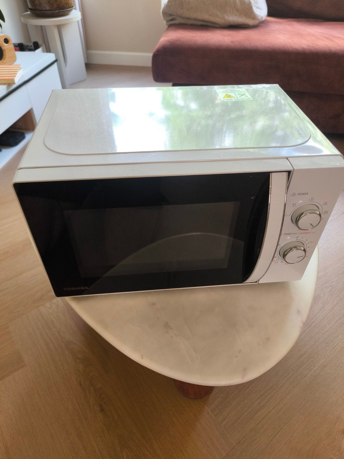 Toshiba Combi Magnetron MW-M20P(WH), Ophalen of Verzenden, Zo goed als nieuw, Draaiplateau