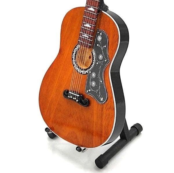 Elvis Presley hout gitaar 25cm mini guitar miniatuur deco, Info@deconoord.nl, Deco Noord, Nieuw, Ophalen of Verzenden