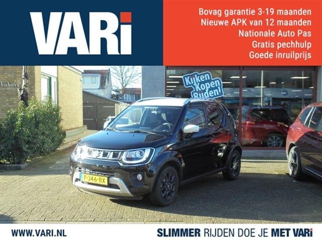 Suzuki Ignis 1.2 Stijl Smart Hybrid (bj 2022), Auto's, Suzuki, Voorwielaandrijving, 83 pk, Gebruikt, Zwart