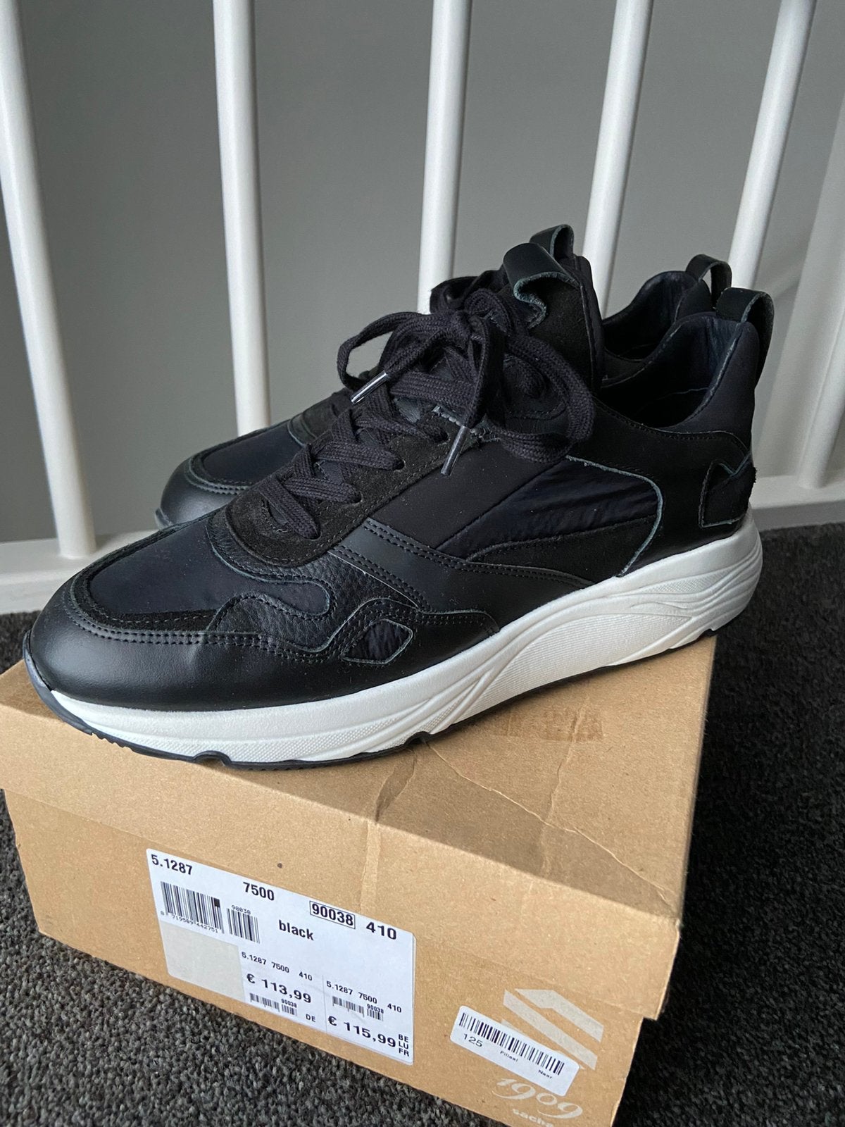 Sacha leren sneakers zwart maar 41 van € 115,- >, Ophalen, Nieuw, Zwart, Sneakers of Gympen