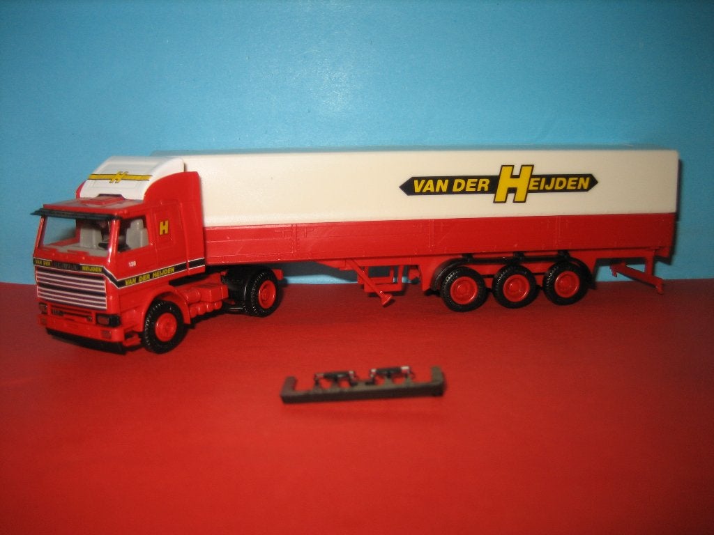 Heijden v/d Wahlwiller NL SCANIA 112 met oplegger Herpa, Ophalen of Verzenden, Zo goed als nieuw, Bus of Vrachtwagen, Herpa