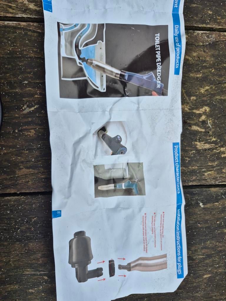 Ontstopper voor toilet, gootsteen en badkamer, Ophalen of Verzenden