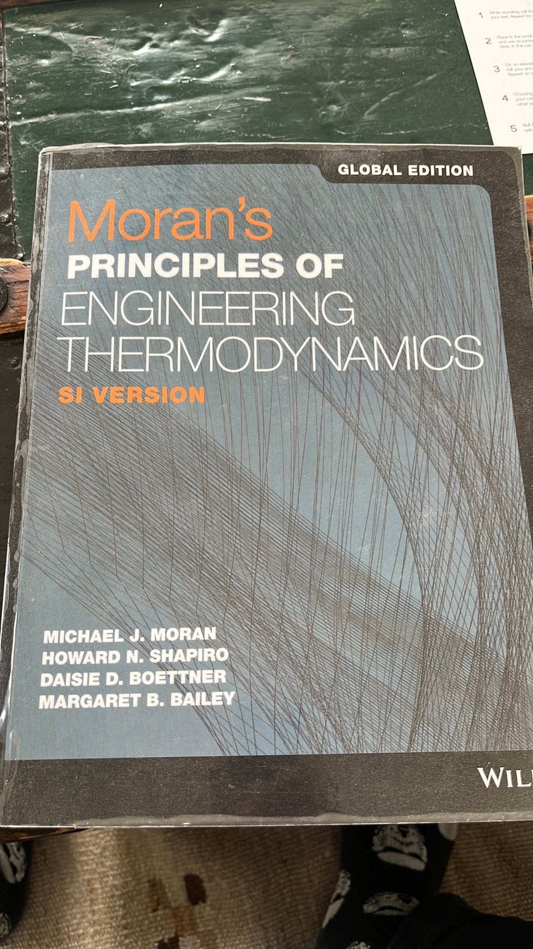Morans Principles of Engineering Thermodynamics, Ophalen, Beta, Zo goed als nieuw, WO
