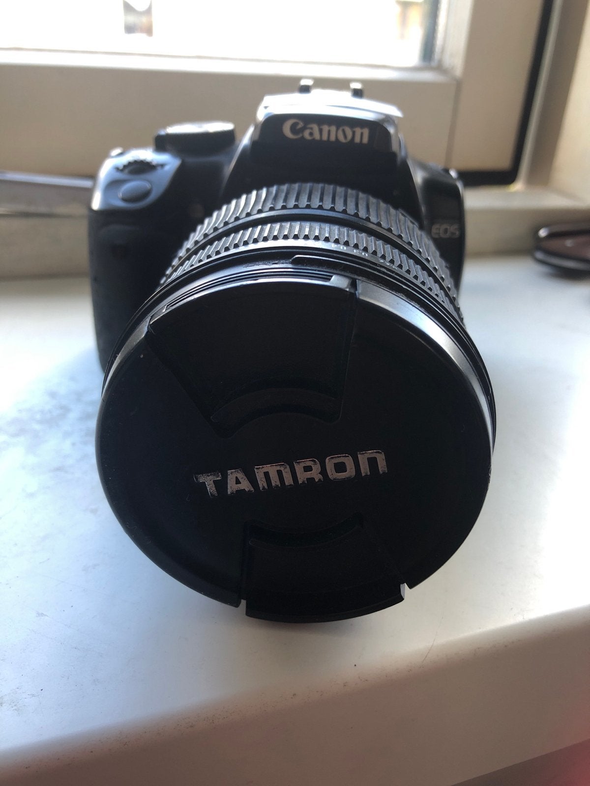 Canon EOS 400D Spiegelreflexcamera met Sigma 17-70mm lens, Ingebouwde flitser, Gebruikt, Spiegelreflex, Canon