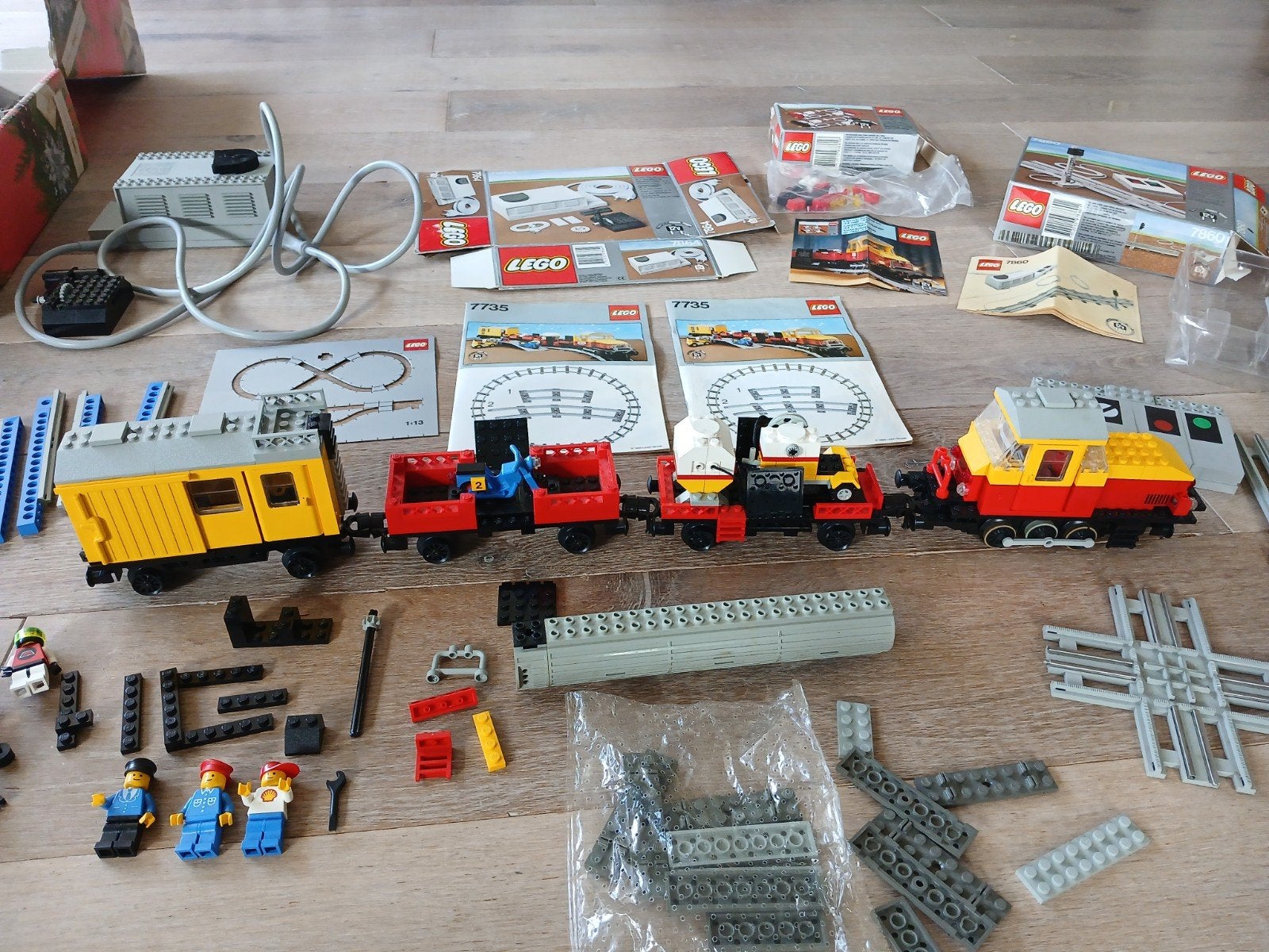 Lego treinset 7735 met transformator, rails & uitbreiding, Gebruikt, Lego, Ophalen of Verzenden, Compleet