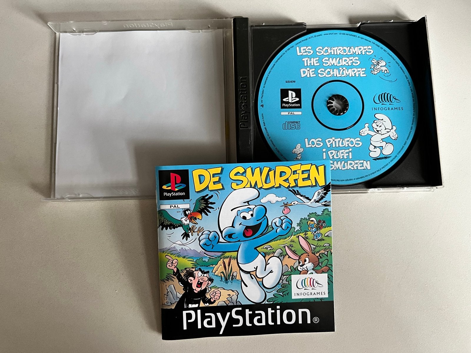 De Smurfen - PlayStation 1 (PS1) -, 1 speler, P, Ophalen of Verzenden, Vanaf 3 jaar