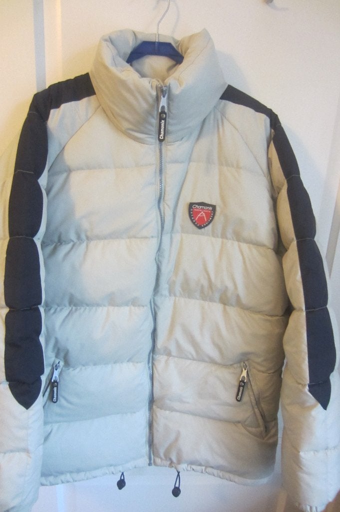 Chamonix donzen heren winterjas - maat L - XL, Kleding | Heren, Chamonix, Beige, Maat 56/58 (XL), Ophalen of Verzenden