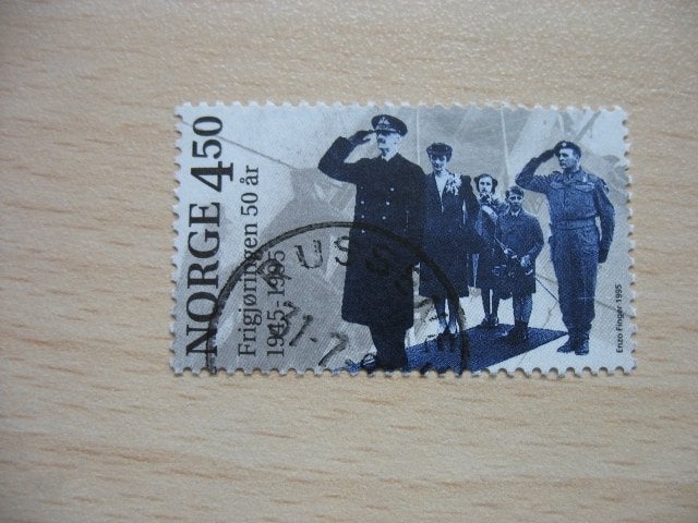 1995 Noorwegen 50 jaar bevrijding, Verzenden, Noorwegen, Gestempeld