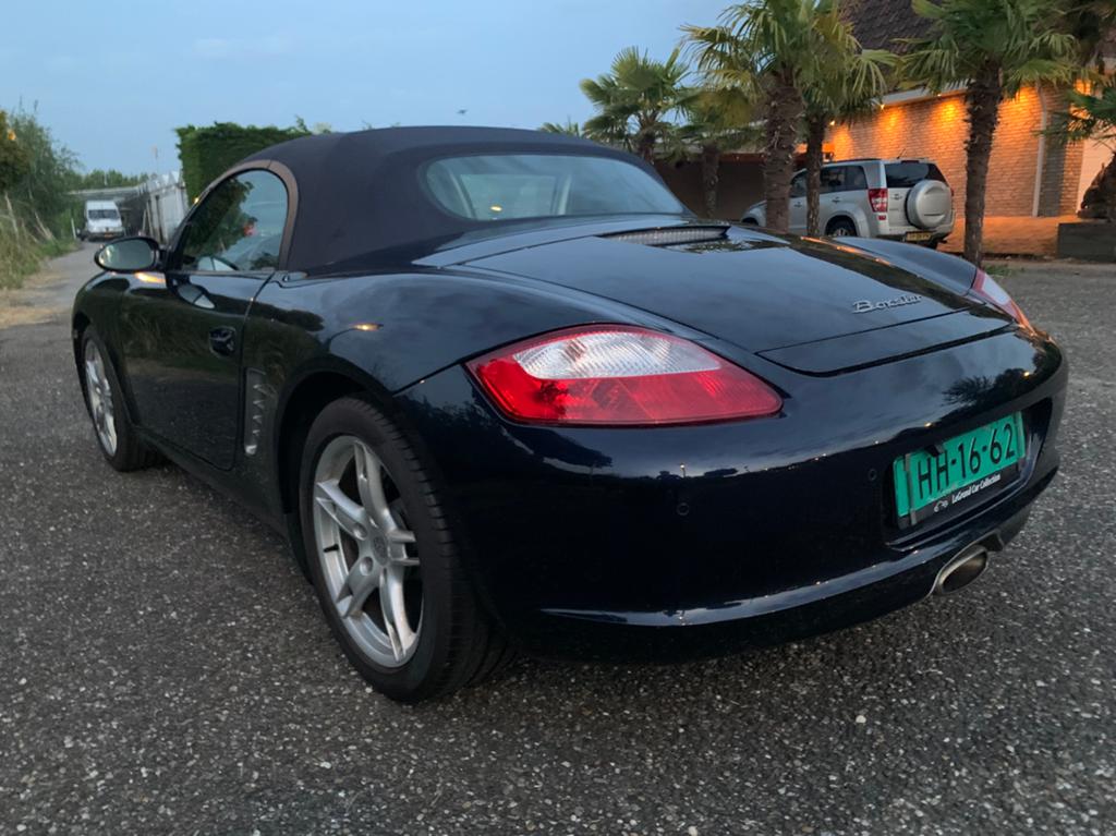 Boxster 987 2.7 Aut. | Midnight blue | 29.550 km!| btw auto, Automaat, Zwart, Cabriolet, Blauw