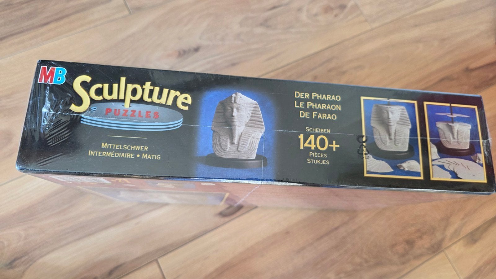 MB Sculpture Puzzles - De Farao - 140+ stukjes, Ophalen, Minder dan 500 stukjes, Nieuw, Rubik's of 3D-puzzel