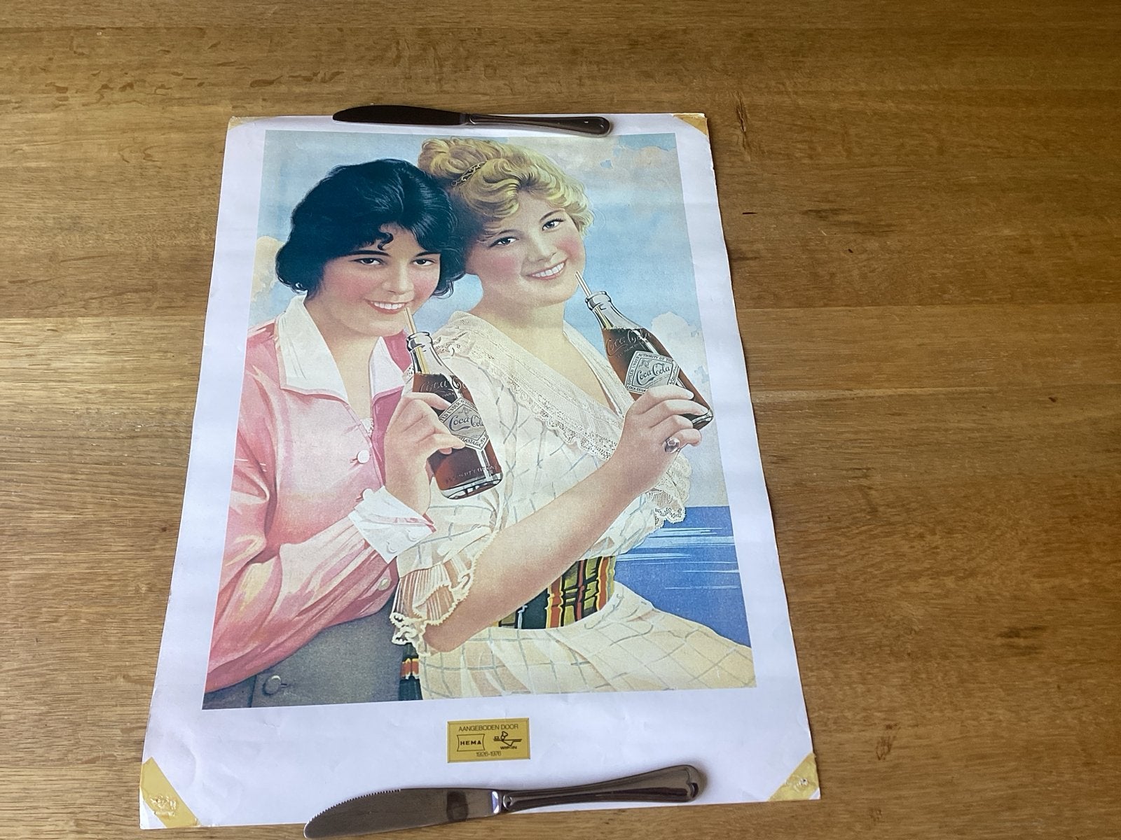 Coca-Cola Poster HEMA 1926-1976 Jubileum 50 jaar 52x37 cm, Ophalen of Verzenden