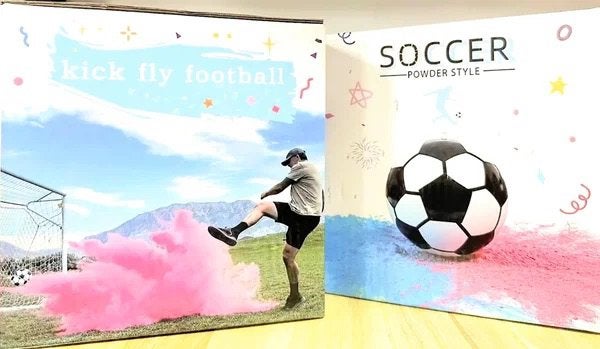 Gender reveal onthullingsset Voetbal, Versiering, Nieuw, Ophalen of Verzenden, Info@sweet-one.nl
