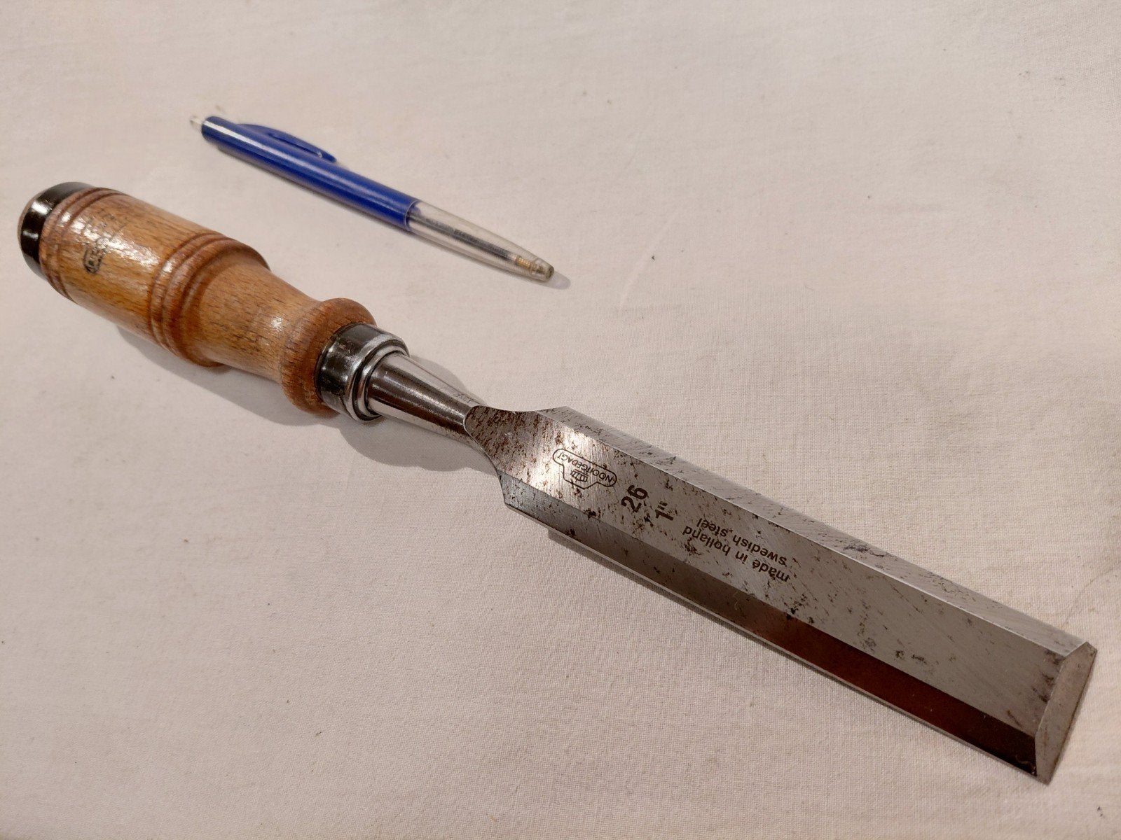 Zgan beitel, steekbeitel van Nooitgedagt 26mm, Ophalen of Verzenden