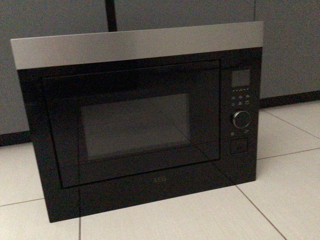 AEG combi grill magnetron, Witgoed en Apparatuur, Magnetrons, Ophalen, Combimagnetron, Inbouw, Draaiplateau