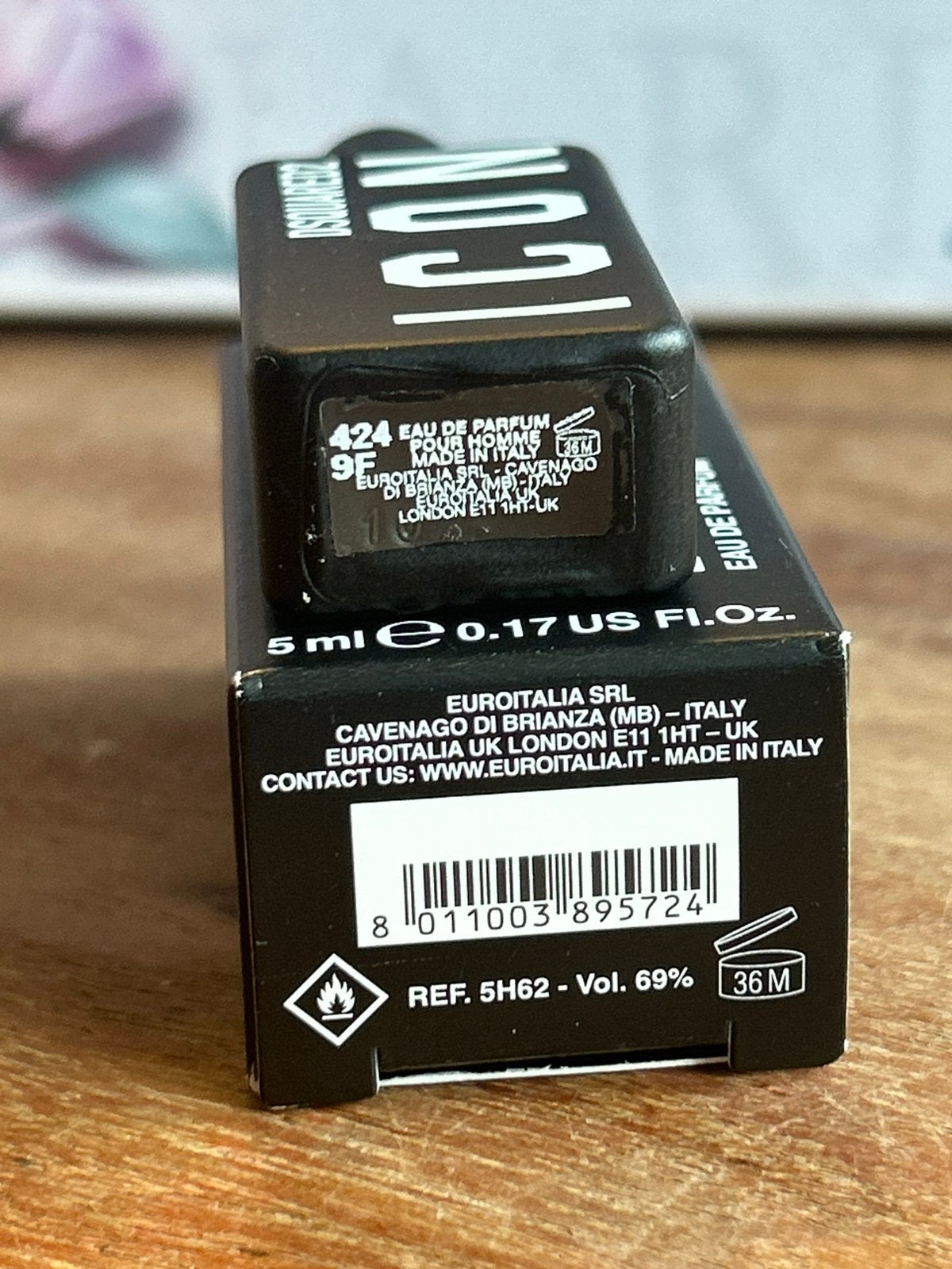Dsquared - icon pour homme miniatuur 5ml edp, Ophalen of Verzenden, Nieuw