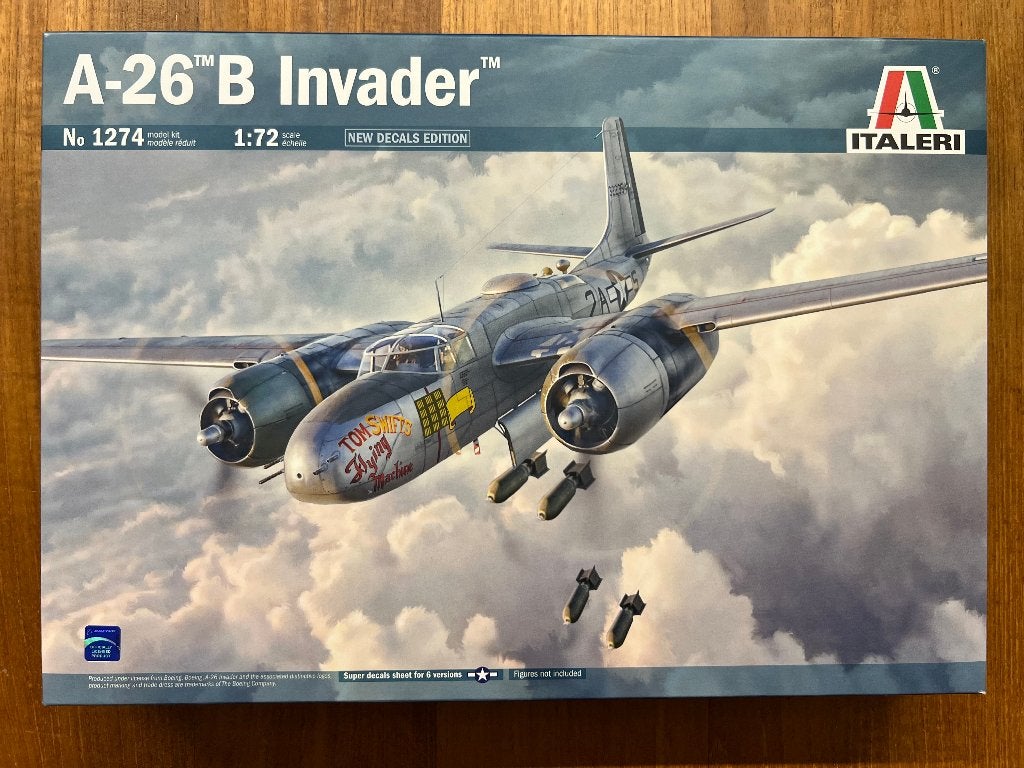 Italeri A-26B Invader 1:72 bouwpakket - 1274  , Hobby en Vrije tijd, Modelbouw | Vliegtuigen en Helikopters, 1:72 tot 1:144, Italeri