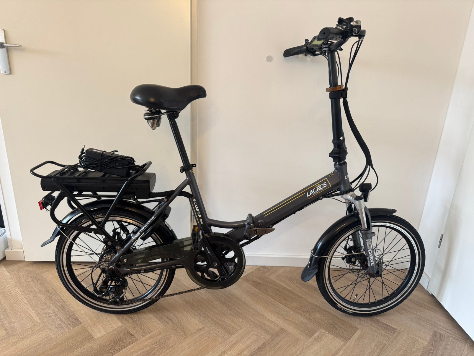 Zgan Lacros S200 elektrische vouwfiets 20 inch, Fietsen en Brommers, Ophalen, Zo goed als nieuw, 20 inch of meer, Versnellingen