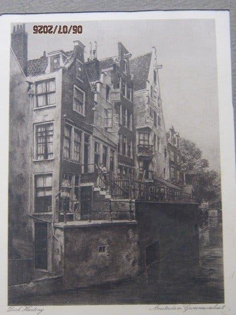 Dirk Harting, Ets/Litho v/d Grimnessesluis Amsterdam, Ophalen, Gravure
