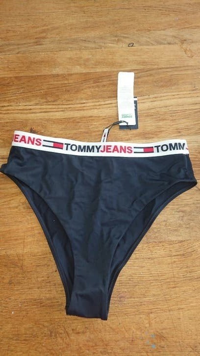 Tommy Hilfiger bikini broekje high waist zwart, Zwart, Nieuw, Ophalen of Verzenden, Bikini