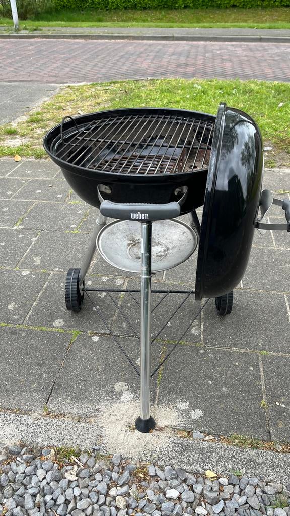 Weber Compact Kettle BBQ - 47cm - Inclusief kolenbakje, Ophalen, Gebruikt, Met accessoires