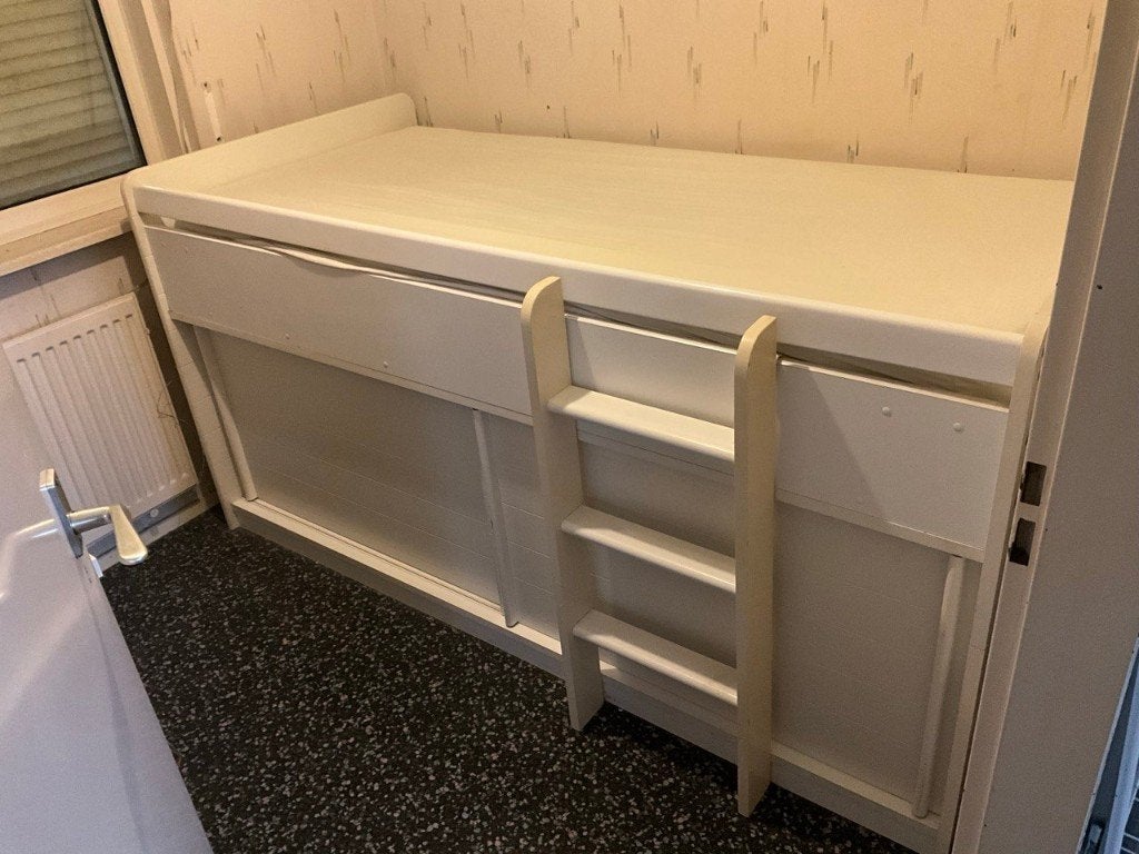 Halfhoogslaper, Ophalen, Gebruikt, 90 cm, Eenpersoons