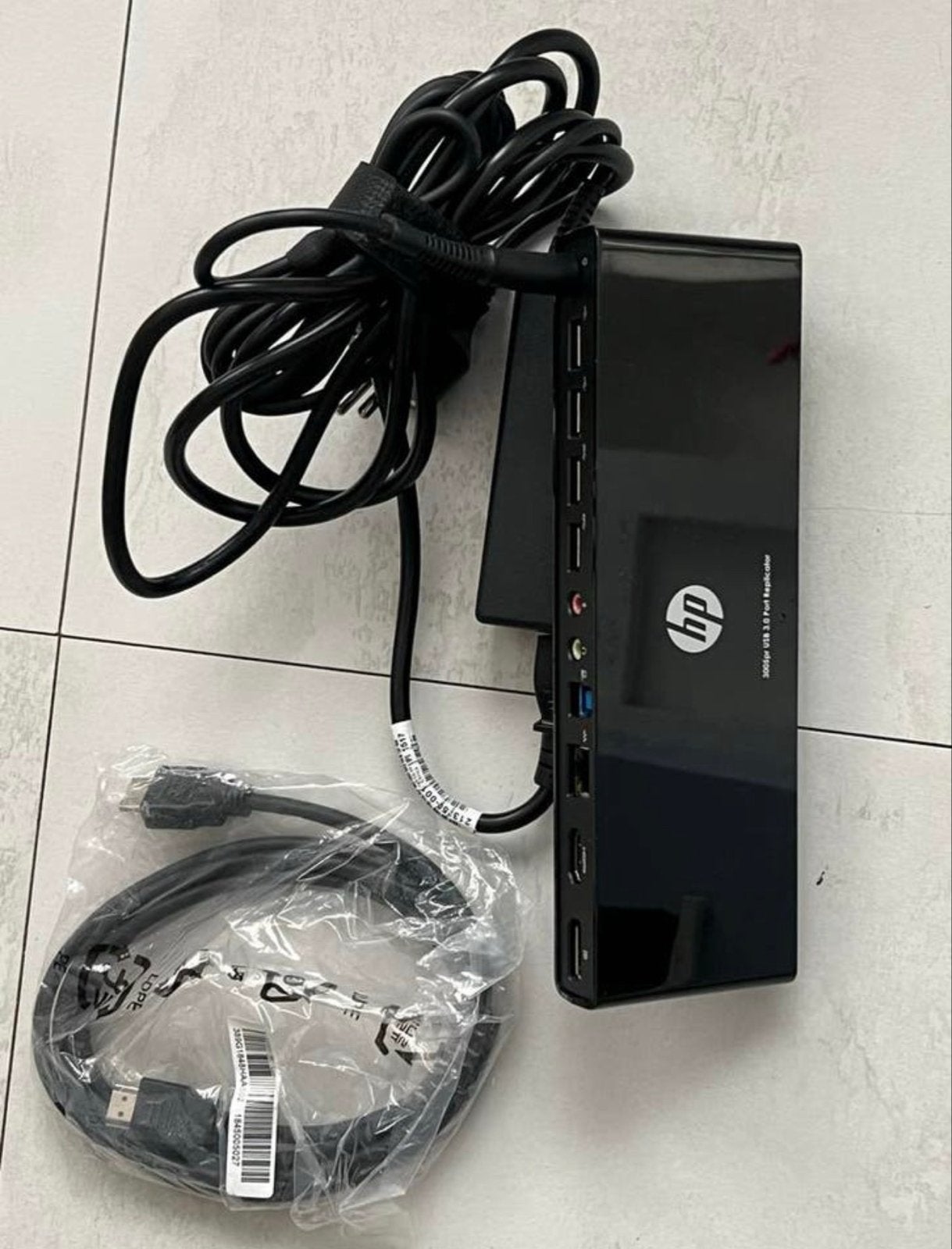 HP USB 3.0 Port Replicator Docking Station met Adapter, Ophalen, Nieuw