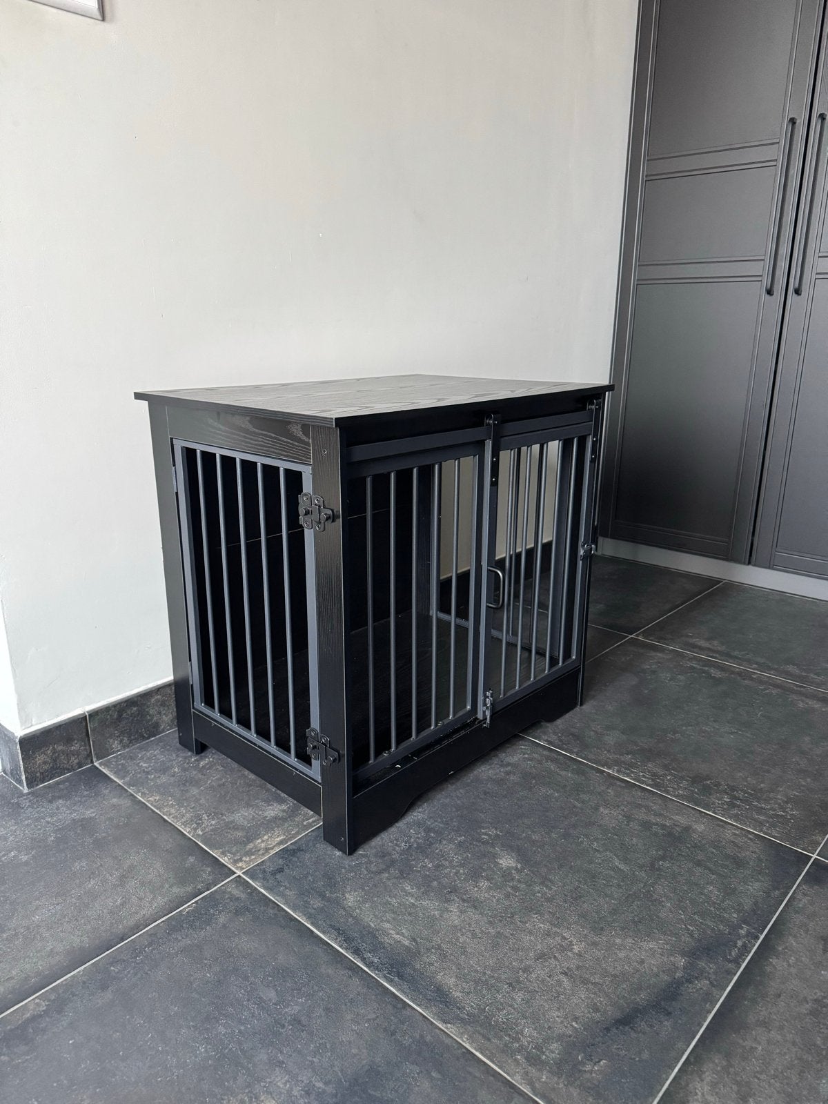 Honden meubelbench zwart 69x49x64,5, Ophalen, Zo goed als nieuw