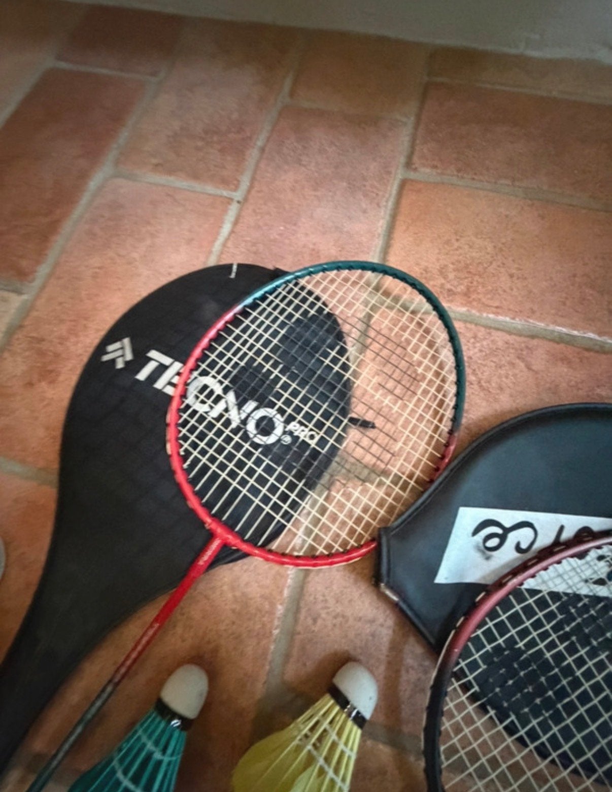 Professionele Badminton Rackets (2x) incl. Shuttles, Ophalen of Verzenden, Gebruikt, Racket(s)