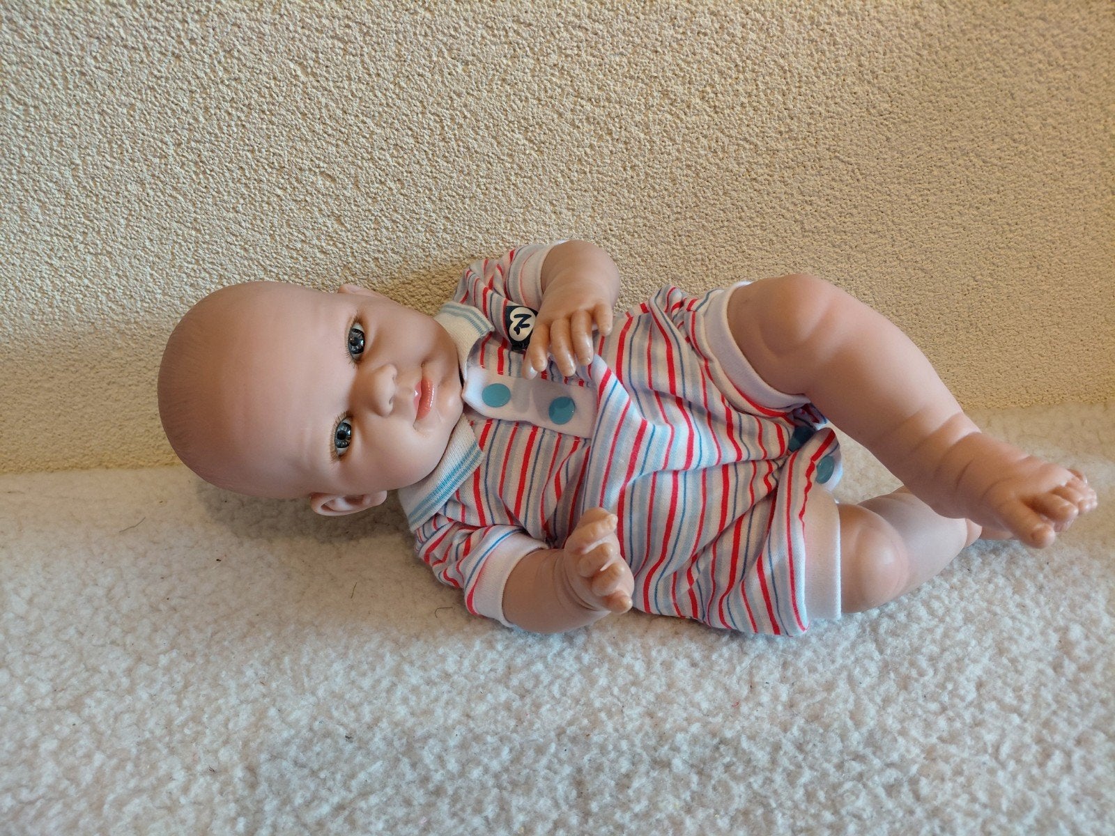 Mooie Jongens Babypop  💙 van Nines D'Onil., Kinderen en Baby's, Speelgoed | Poppen, Ophalen of Verzenden, Zo goed als nieuw, Babypop