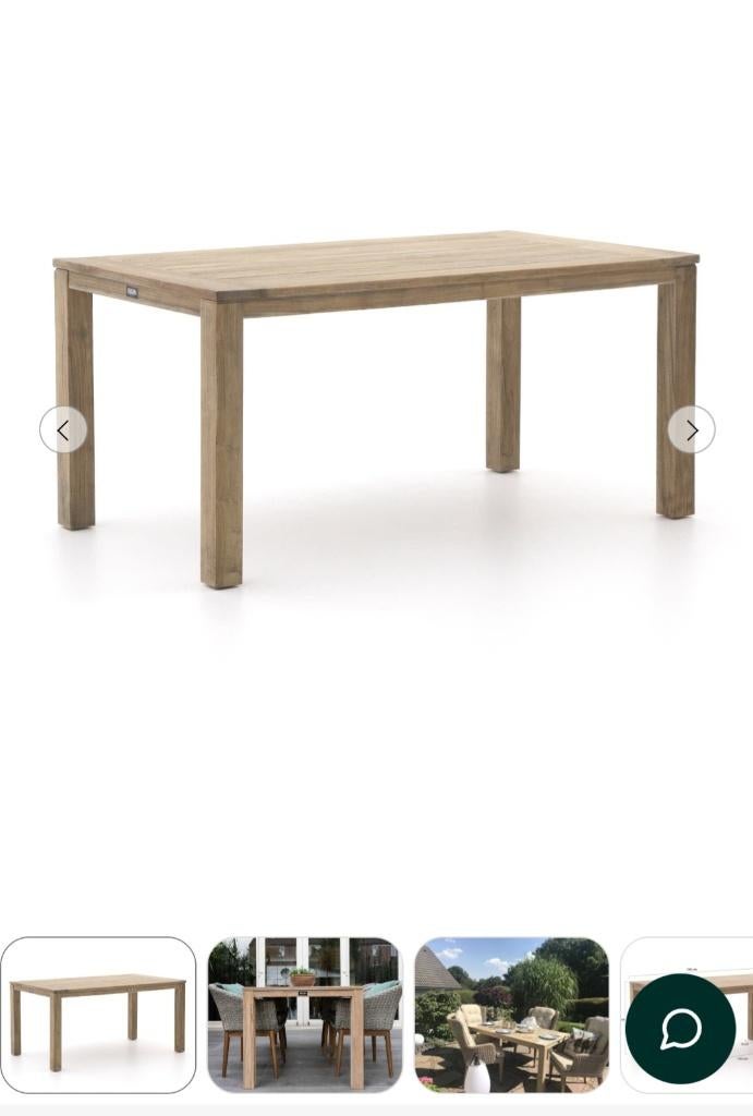 Tuintafel, Tuin en Terras, Tuintafels, Ophalen of Verzenden, Zo goed als nieuw, Rechthoekig, Hout