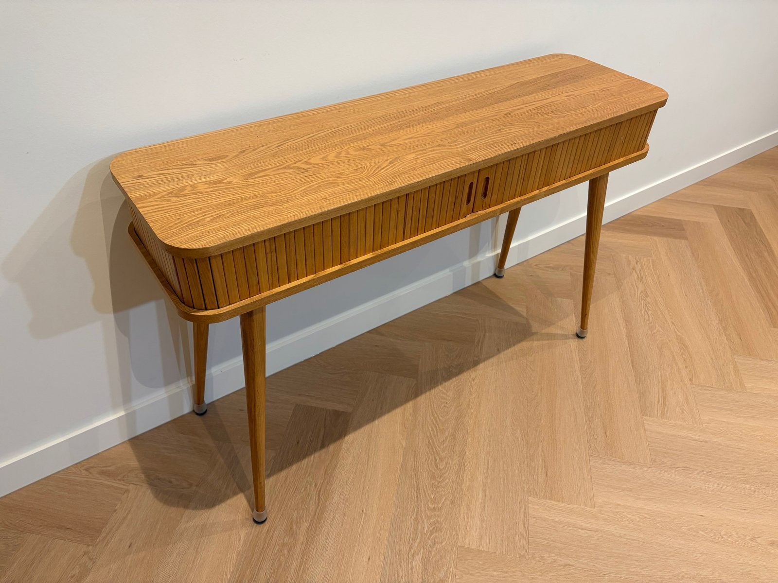 Zuiver Dressoir Tafel - 120x35x75cm, Ophalen, 100 tot 150 cm, Eikenhout, Zo goed als nieuw