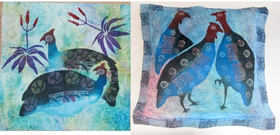 2 Afrikaanse batik kussenslopen kussen hoes tribal, Afrika, Verzenden, Overige typen, Textiel