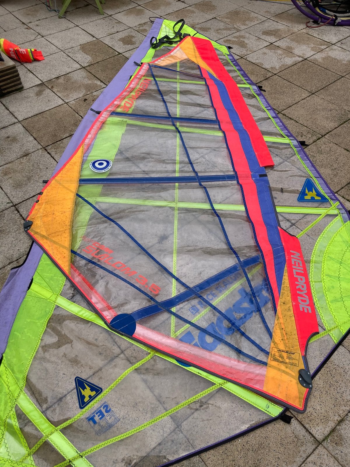 Surfzeilen 3.5 tot 5.0, diverse gieken, masten, mastvoeten, Watersport en Boten, Ophalen, Gebruikt