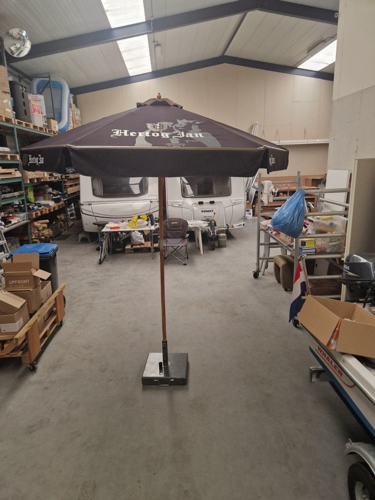 Hertog Jan Parasol zonder Voet - Heerlijk bij je koude bier, Tuin en Terras, Parasols, Ophalen, Nieuw