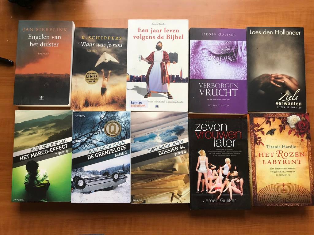 10 boeken: Thrillers, Romans en meer - Jan Siebelink, Jussi, Cd's en Dvd's, Dvd's | Filmhuis, Ophalen of Verzenden, Zo goed als nieuw