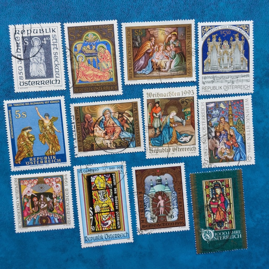 Oostenrijk Divers Periode 1990 - 1996 Religieus motief, Ophalen of Verzenden, Gestempeld