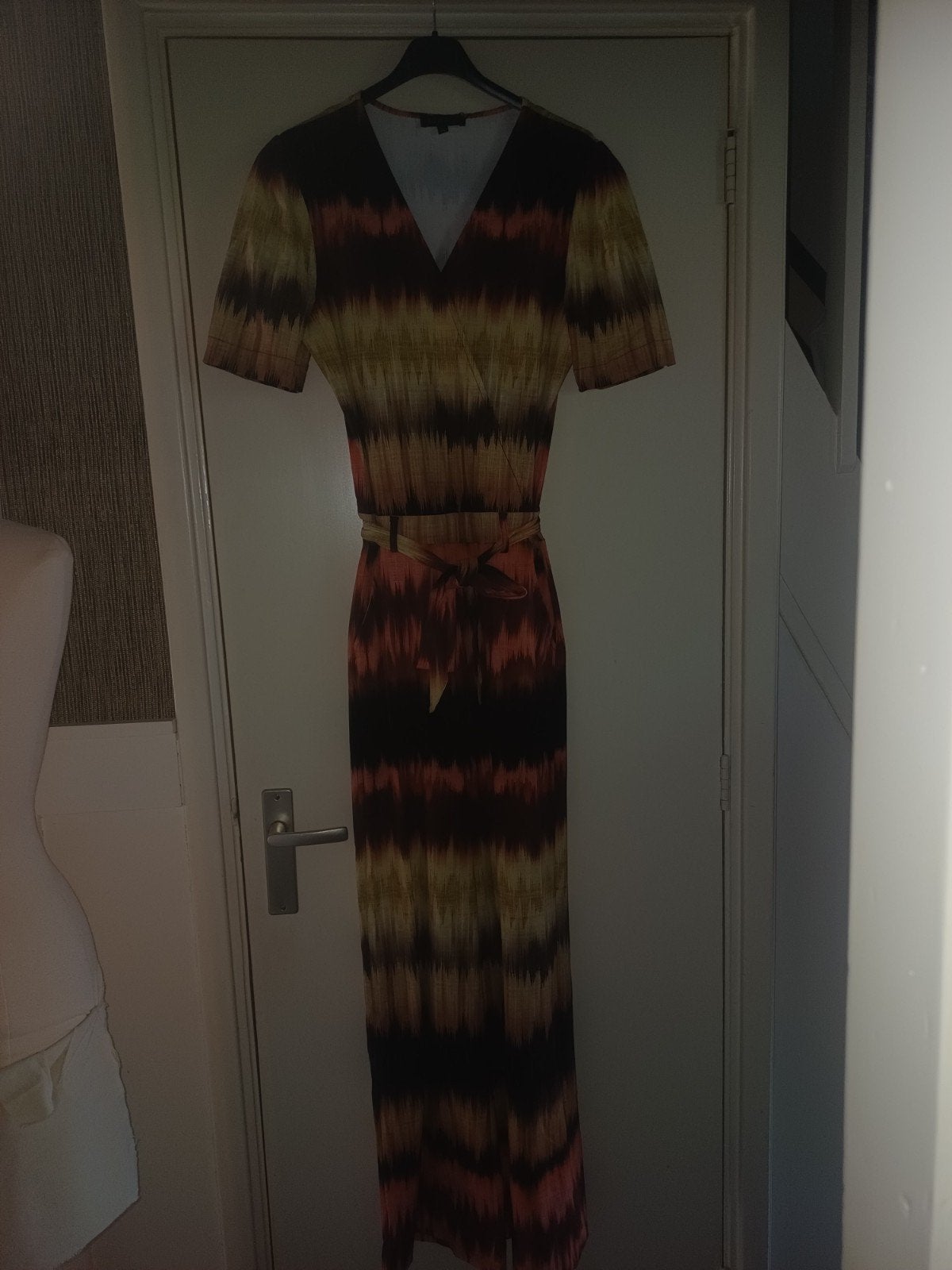Mi piace Travel Jumpsuit XS - Espresso Ikat Stripe, Kleding | Dames, Mp, Mp, Meerkleurig, Nieuw