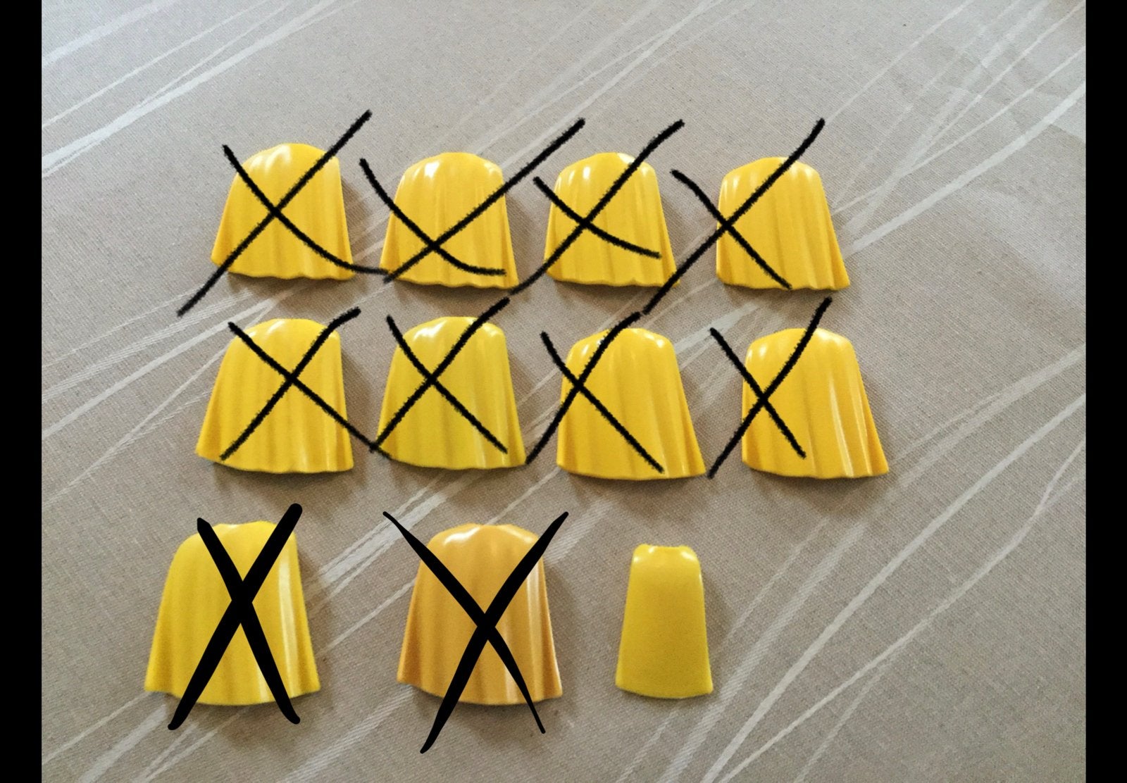 Playmobil gele cape., Ophalen of Verzenden, Zo goed als nieuw