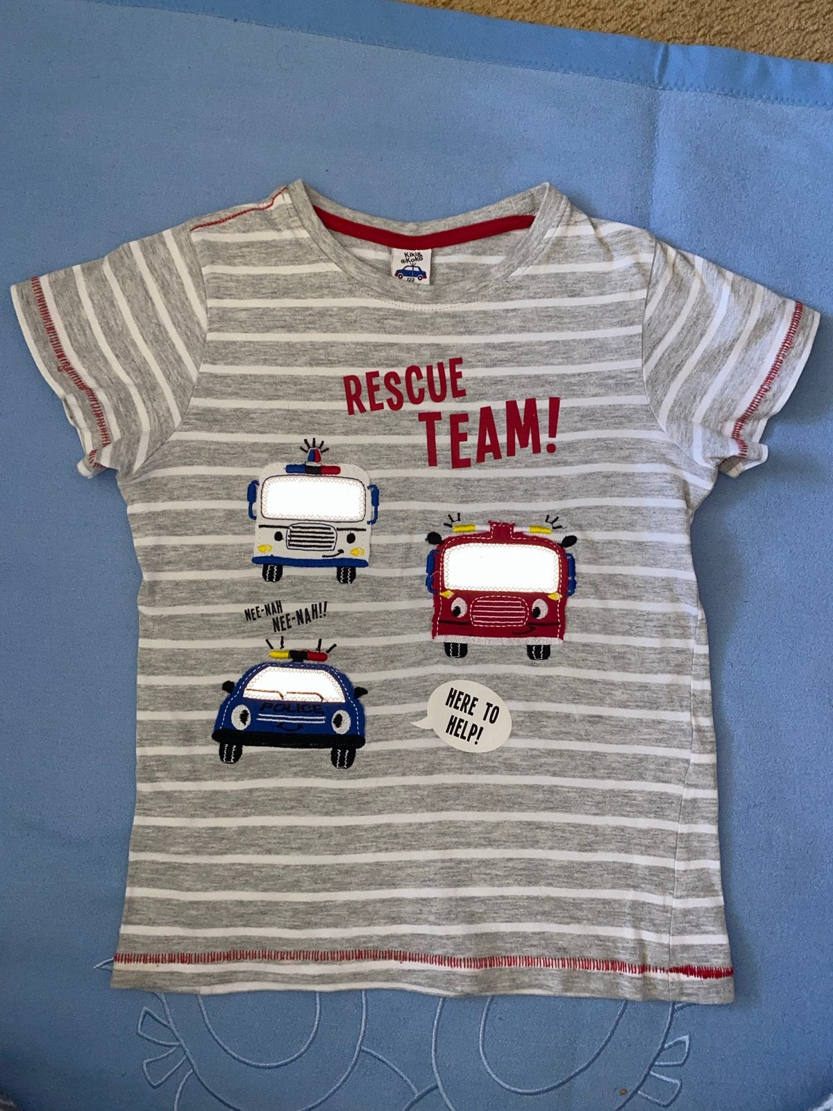 Kiki & Koko Rescue Team T-shirt - Maat 122 (6-7 jaar), Ophalen of Verzenden, Zo goed als nieuw, Jongen, Shirt of Longsleeve