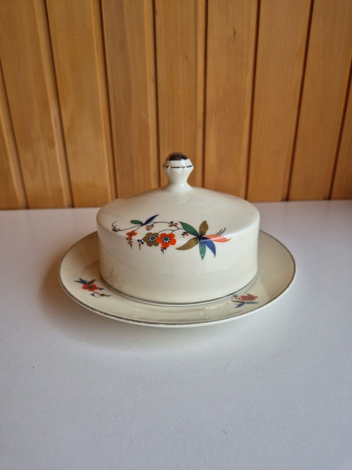 Vintage Wedgwood & Co “Royal Ivory” dekschaal, Antiek en Kunst, Ophalen of Verzenden