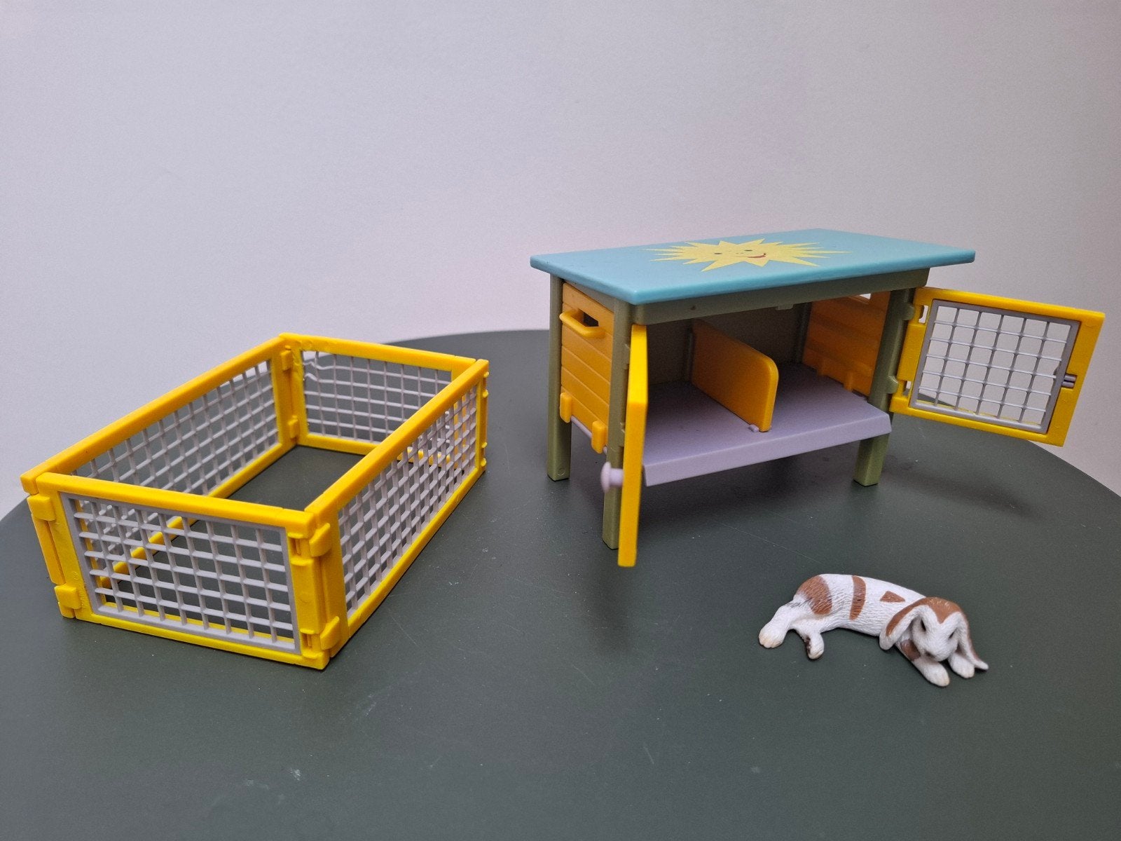 Schleich konijnenhok met konijn, zgan, Ophalen of Verzenden, Zo goed als nieuw
