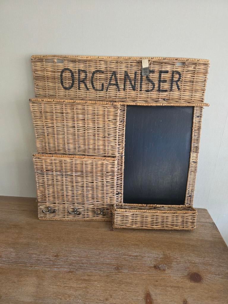 Rivera Maison Organizer met krijtbord en haken, Huis en Inrichting, Woonaccessoires | Overige, Ophalen, Gebruikt