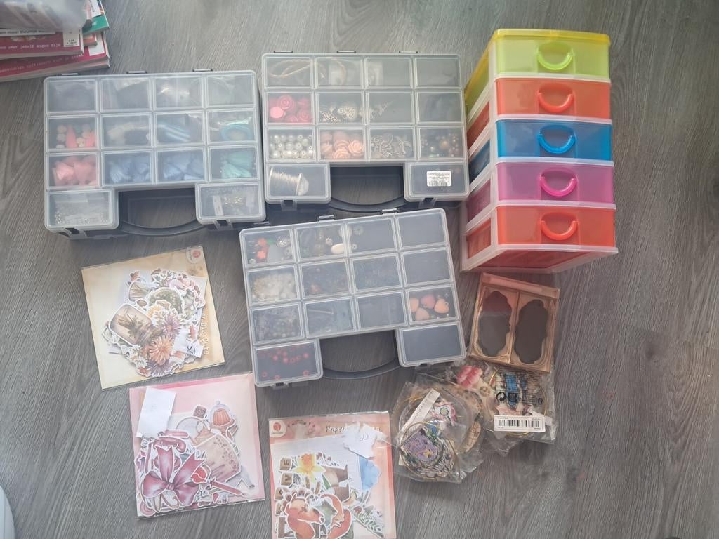 Sieraden maken, knutsel spullen rommelmarkt, Hobby en Vrije tijd, Kralen en Sieraden maken, Ophalen, Overige typen