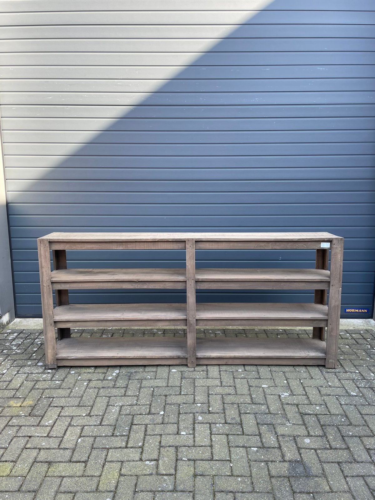 Antieke teakhouten open kast/stellingkast., Ophalen of Verzenden, Zo goed als nieuw, Hout