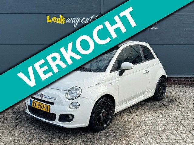 Fiat 500 1.2 500S *stoelverw. *16 inch *complete historie, Auto's, Voorwielaandrijving, Gebruikt, 4 cilinders, 840 kg