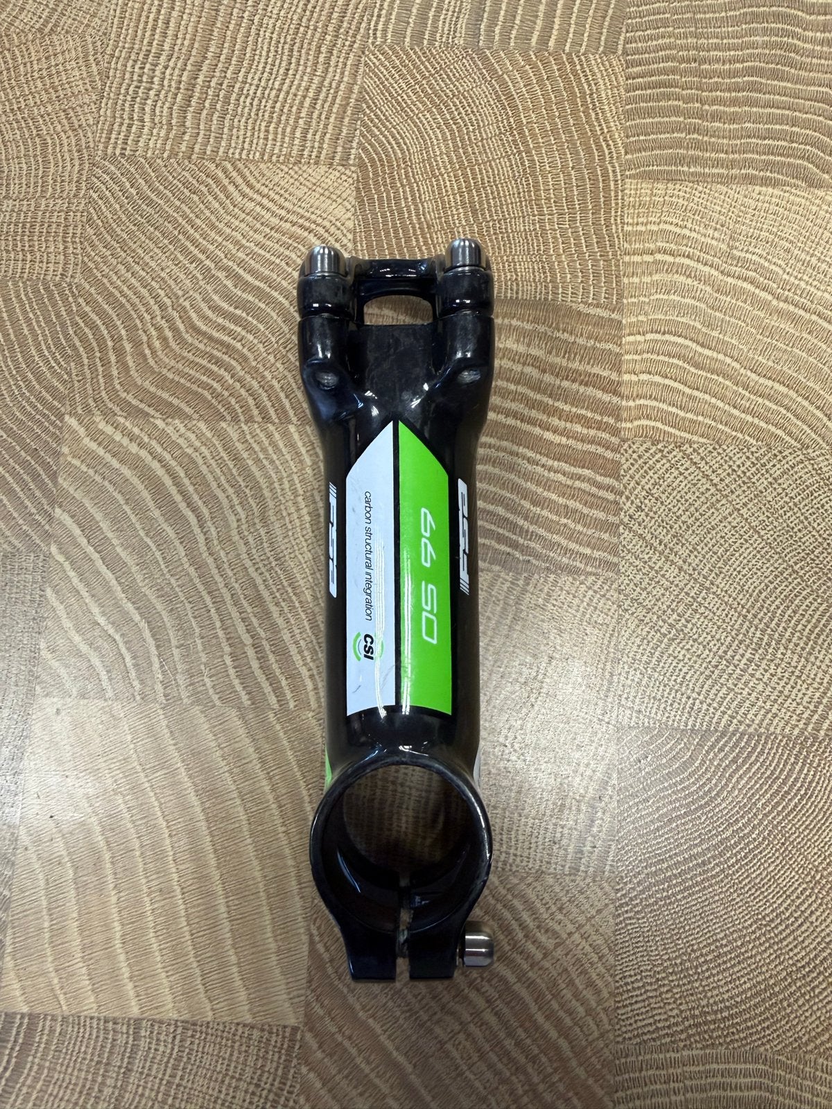 FSA OS-99 Carbon Stuurpen 31.8mm 120mm 6 Graden Zwart/Groen, Gebruikt, Stuur, Ophalen of Verzenden, X